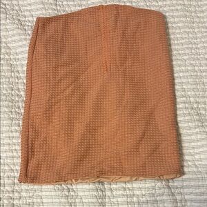 Textured Orange Skirt